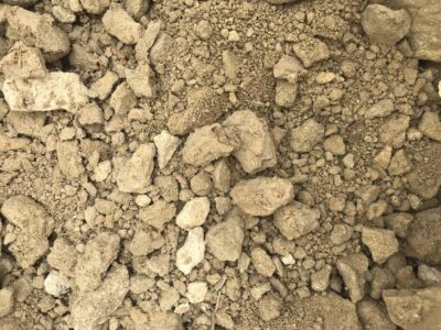 粘土質の土壌
